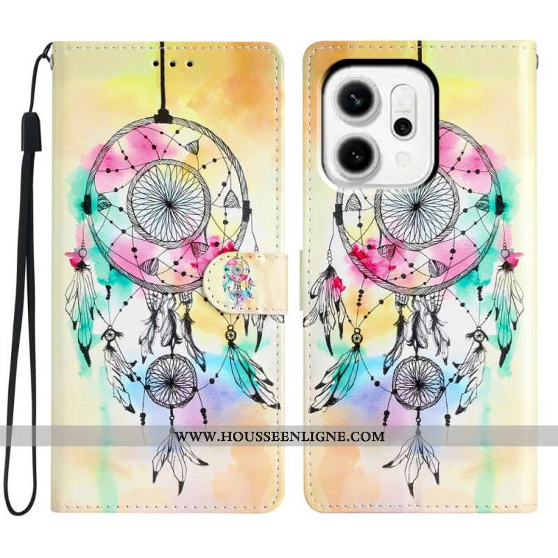 Housse Oppo Reno 14 5G Attrape Rêves Aquarelle