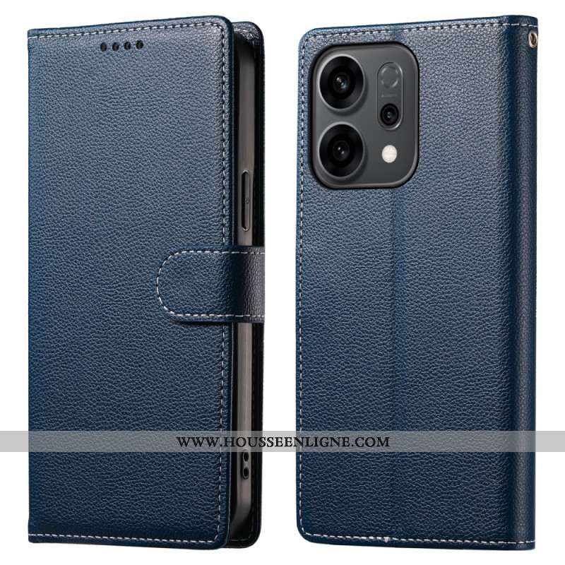 Housse Oppo Reno 14 5G Effet Cuir Uni