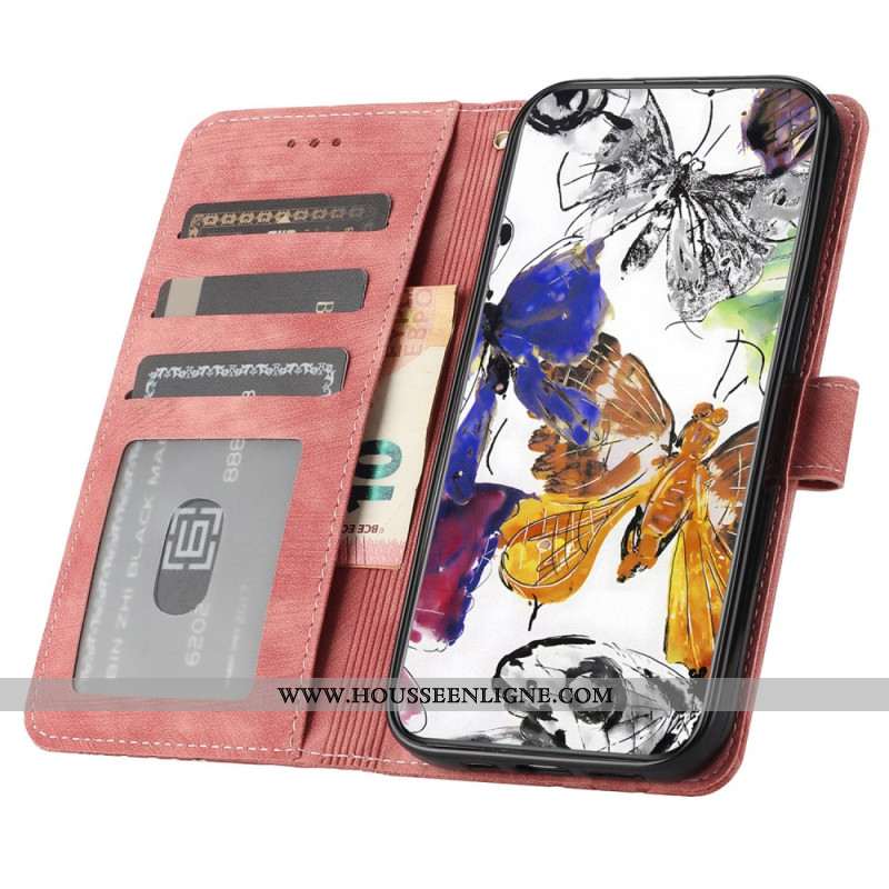 Housse Oppo Reno 14 5G Effet Daim Papillons