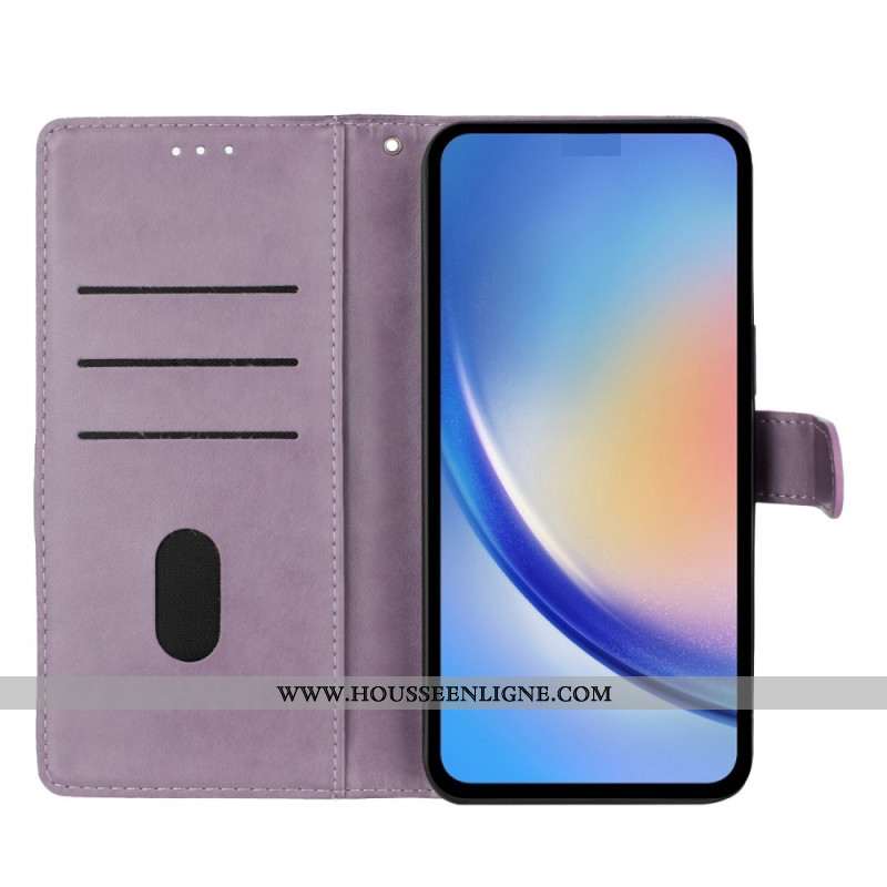 Housse Oppo Reno 14 5G Fleurs Gravées