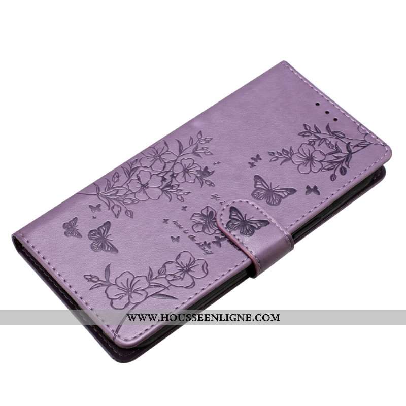 Housse Oppo Reno 14 5G Fleurs Gravées