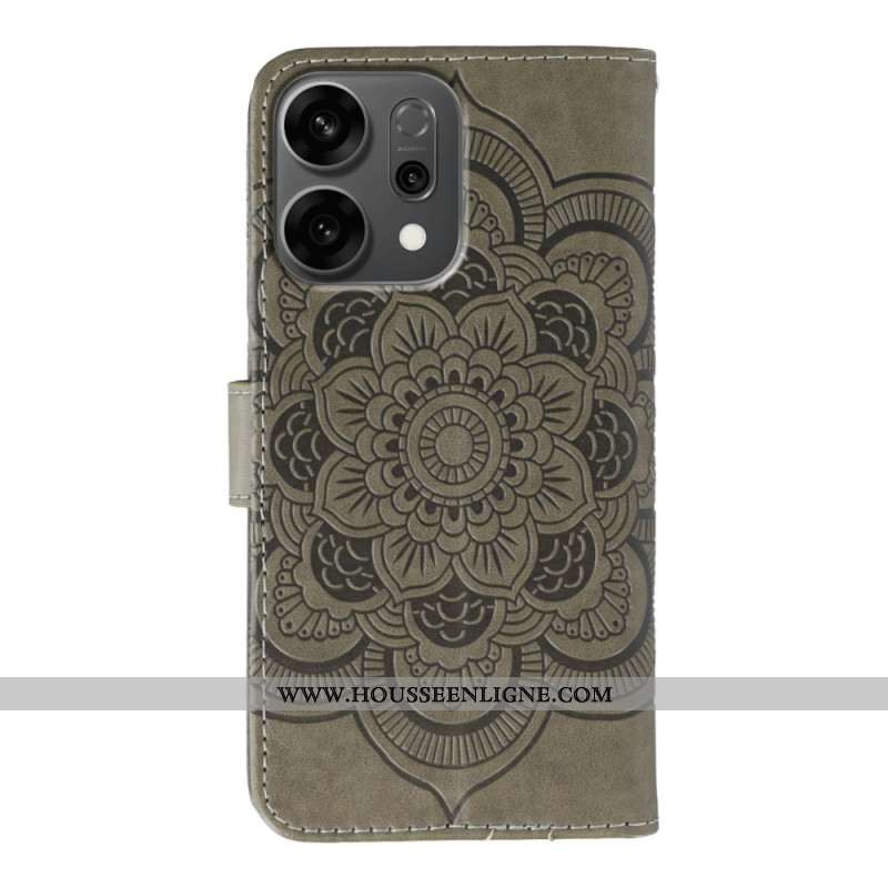 Housse Oppo Reno 14 5G Mandala et Strass