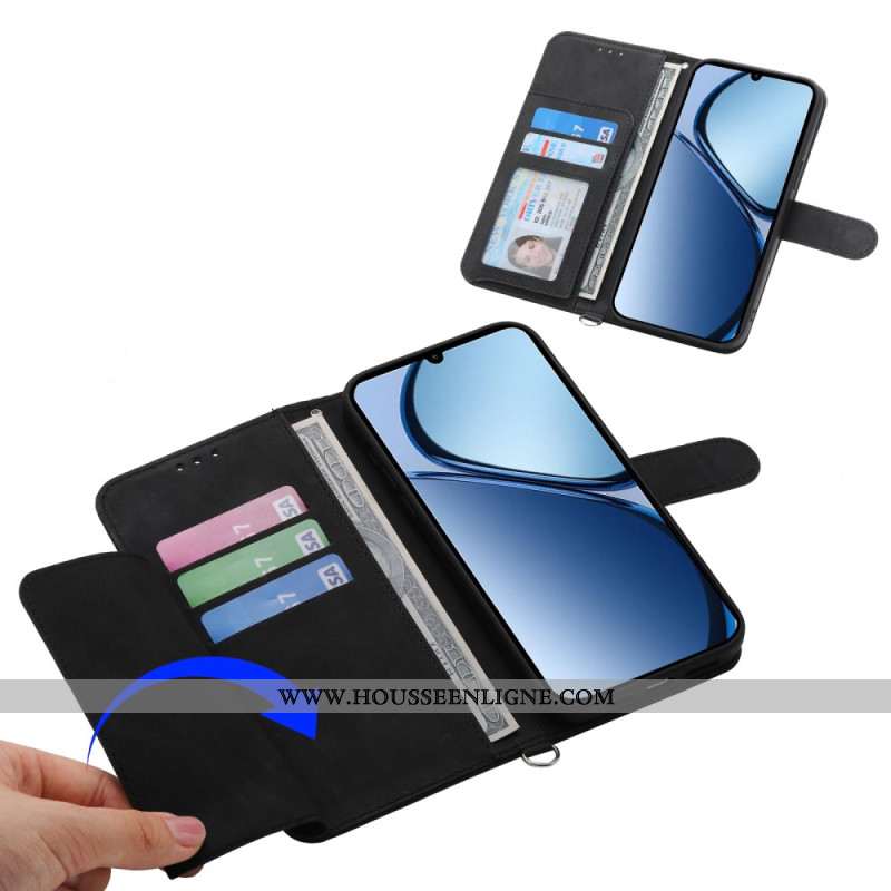 Housse Oppo Reno 14 5G Motif Floral et Sangles