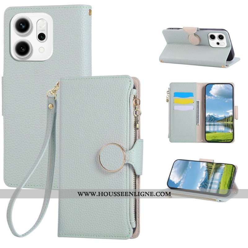 Housse Oppo Reno 14 5G Portefeuille Zippé