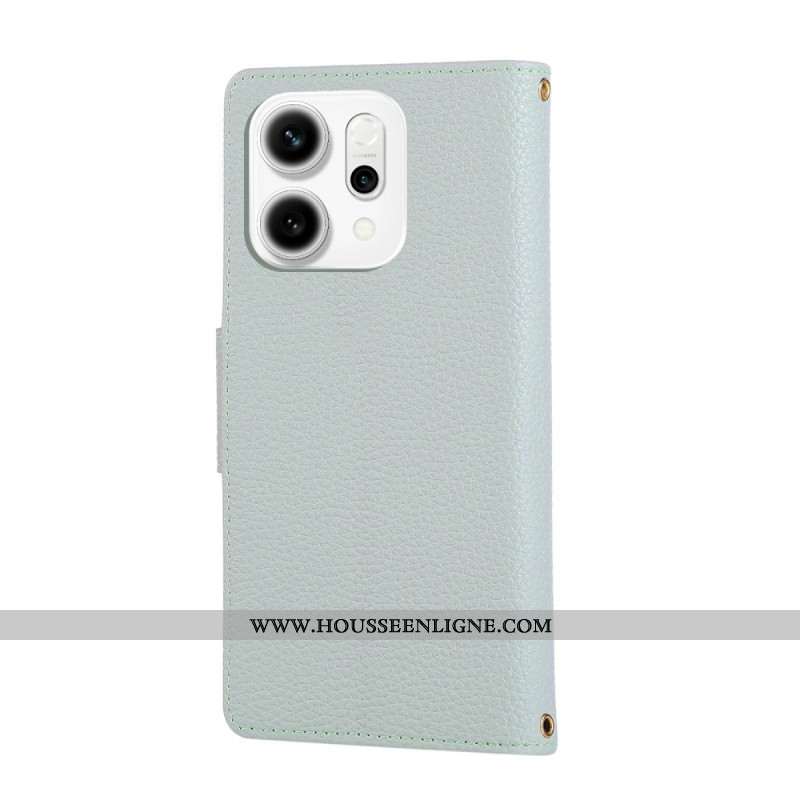 Housse Oppo Reno 14 5G Portefeuille Zippé