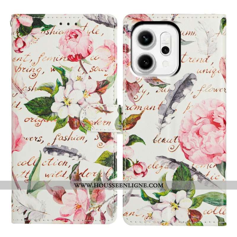 Housse Oppo Reno 14 5G Poème Floral