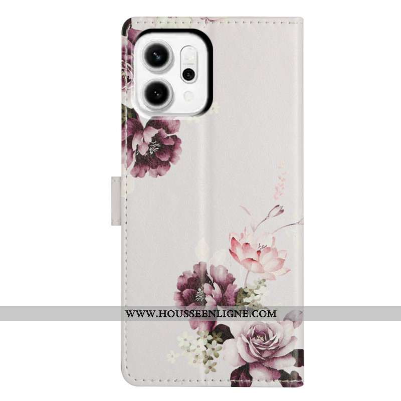 Housse Oppo Reno 14 5G Roses Vintage