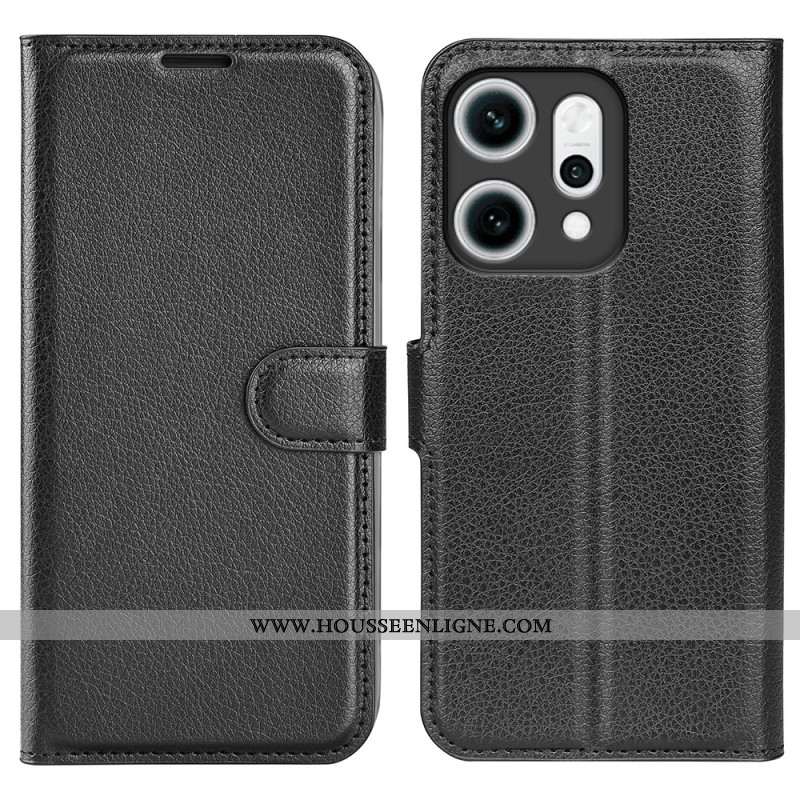 Housse Oppo Reno 14 5G Simili Cuir Classique