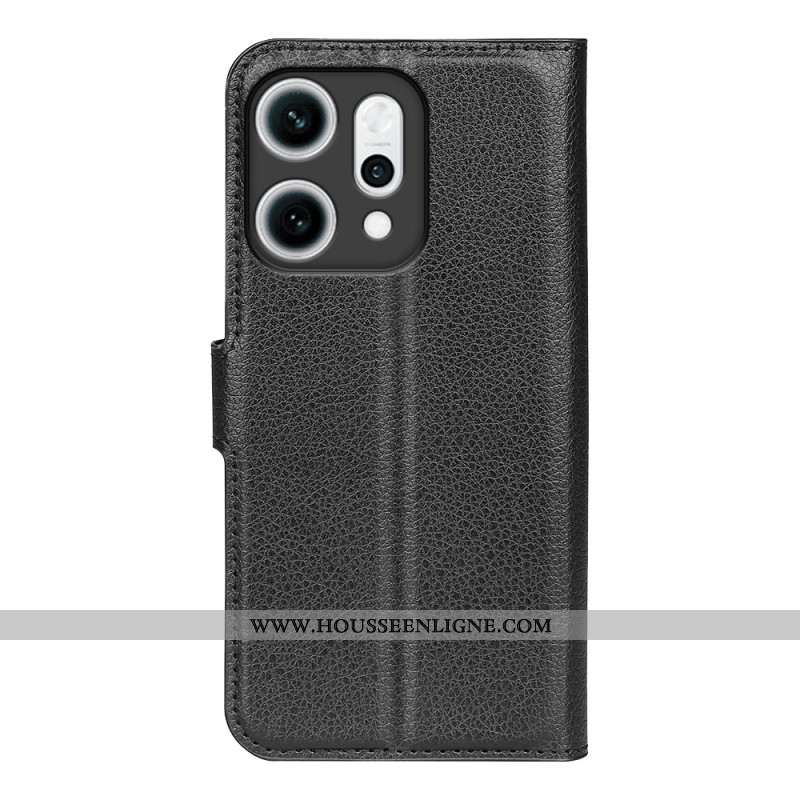 Housse Oppo Reno 14 5G Simili Cuir Classique