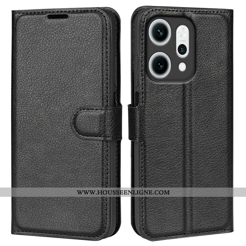 Housse Oppo Reno 14 5G Simili Cuir Classique