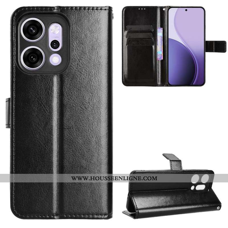 Housse Oppo Reno 14 5G Simili Cuir Flashy