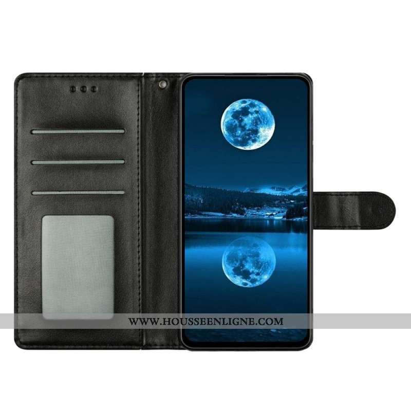 Housse Oppo Reno 14 5G Simili Cuir Uni