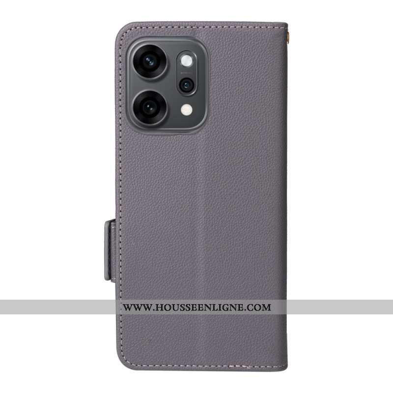 Housse Oppo Reno 14 5G Texturée avec Lanière