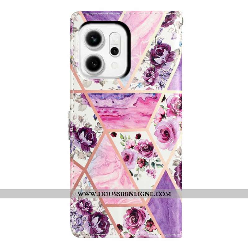 Housse Oppo Reno 14 Marbre Violet
