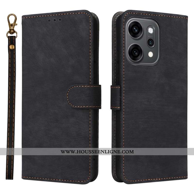 Housse Oppo Reno 14 Pro 5G Blocage RFID à Lanière