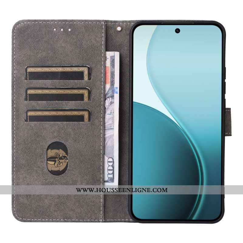 Housse Oppo Reno 14 Pro 5G Blocage RFID à Lanière