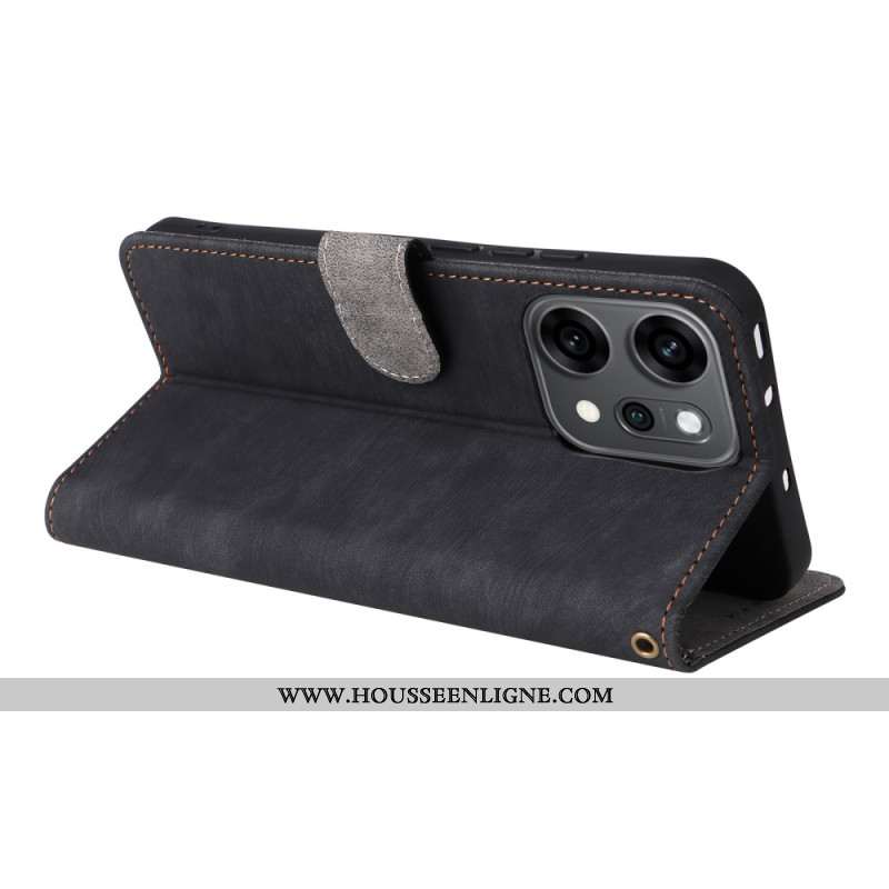 Housse Oppo Reno 14 Pro 5G Blocage RFID à Lanière