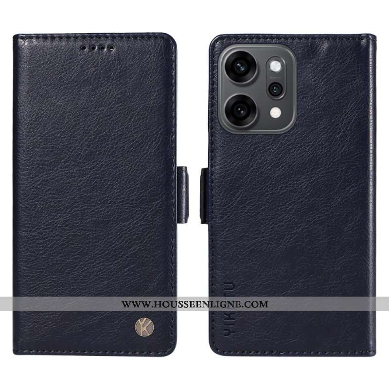 Housse Oppo Reno 14 Pro 5G Effet Cuir Givré YIKATU