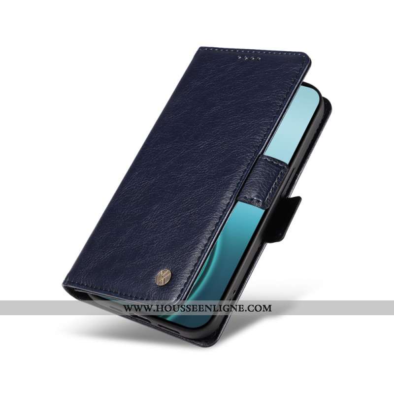 Housse Oppo Reno 14 Pro 5G Effet Cuir Givré YIKATU