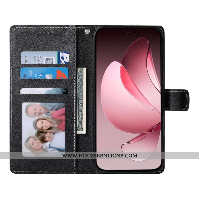 Housse Oppo Reno 14 Pro 5G Effet Cuir Uni