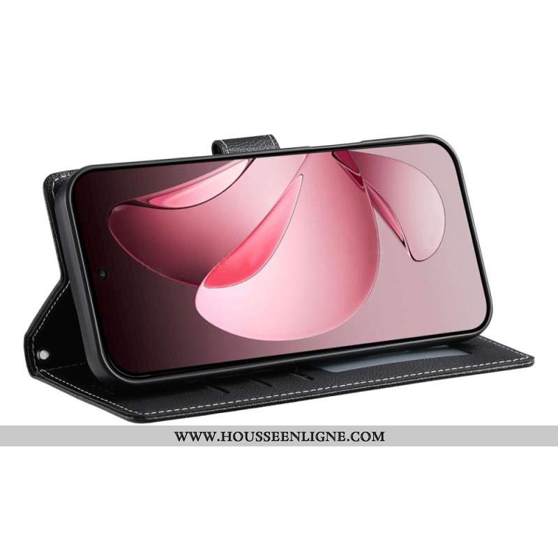 Housse Oppo Reno 14 Pro 5G Effet Cuir Uni