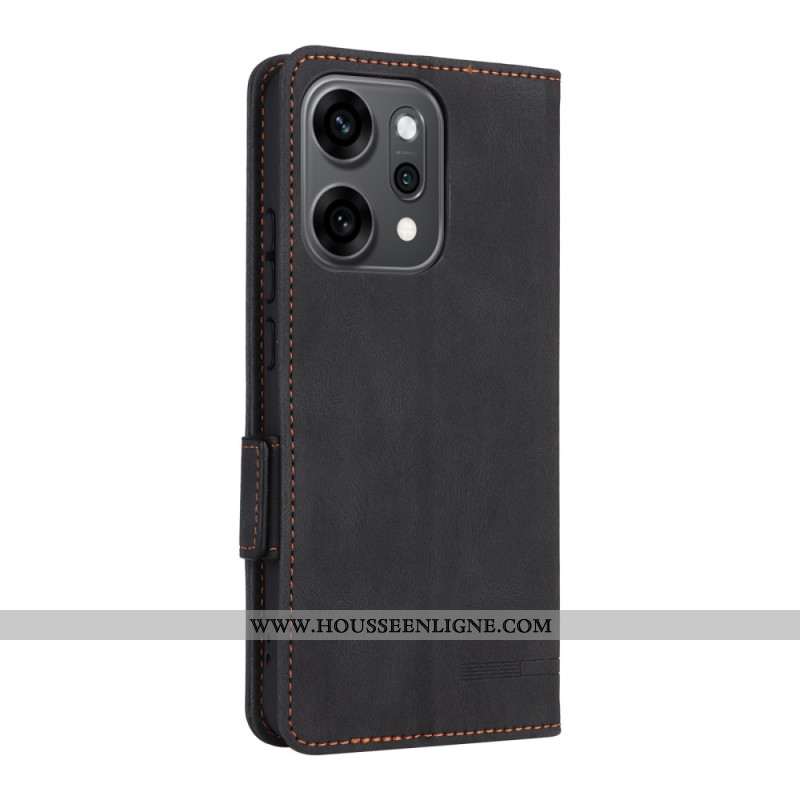 Housse Oppo Reno 14 Pro 5G Effet Daim Vintage