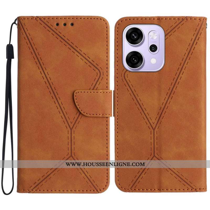 Housse Oppo Reno 14 Pro 5G Lignes et Tirés