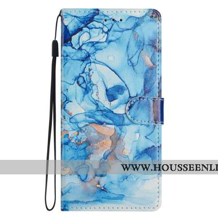 Housse Oppo Reno 14 Pro 5G Marbre Bleu
