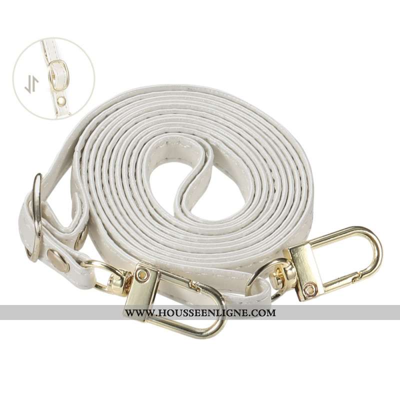 Housse Oppo Reno 14 Pro 5G Matelassée à Lanière et Bandoulière