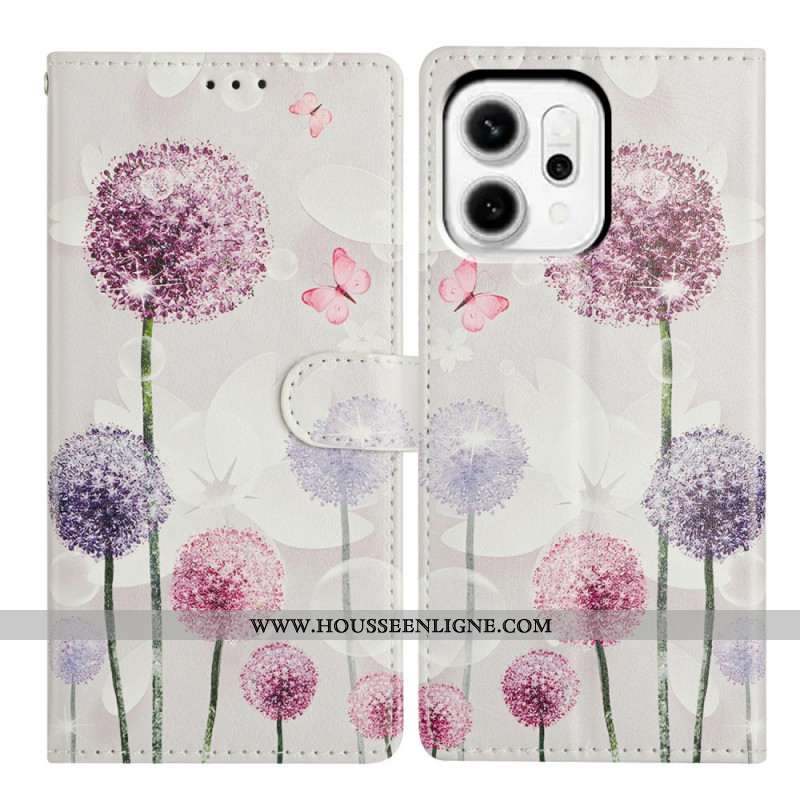 Housse Oppo Reno 14 Pro 5G Pissenlits Colorés