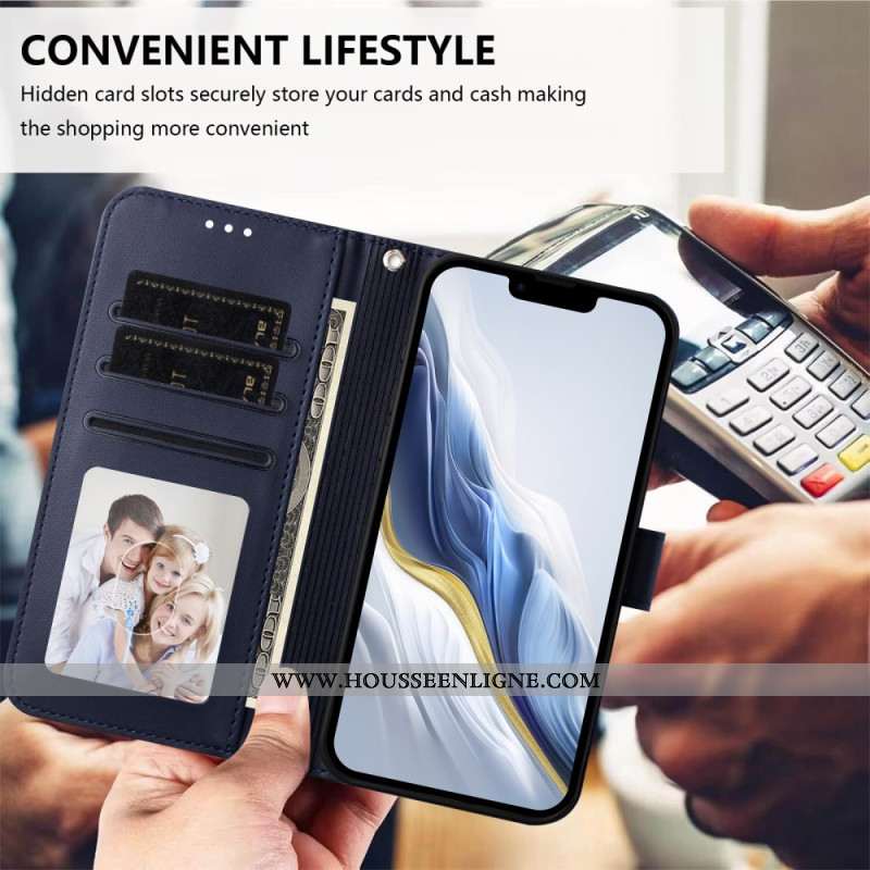 Housse Oppo Reno 14 Pro 5G Portefeuille à Lanière