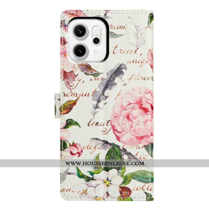 Housse Oppo Reno 14 Pro 5G Poème Floral