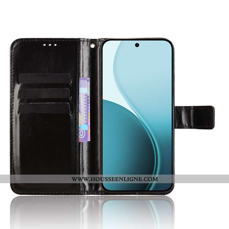 Housse Oppo Reno 14F 5G Simili Cuir Flashy