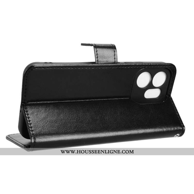 Housse Oppo Reno 14F 5G Simili Cuir Flashy