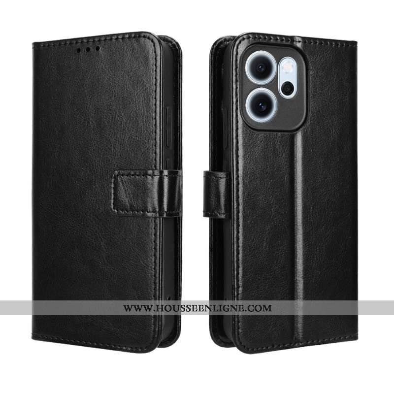 Housse Oppo Reno 14F 5G Simili Cuir Flashy