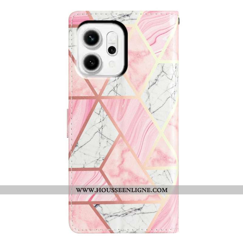 Housse Oppo Reno 24 Marbre Rose