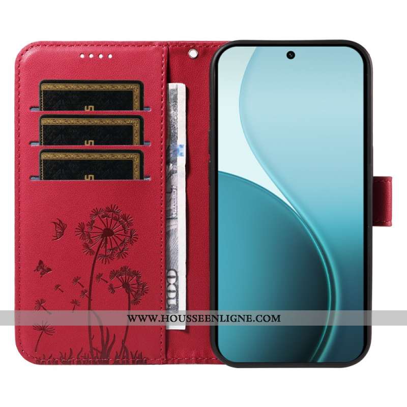 Housse Oppo Reno1 4 Pro 5G Pissenlits à Lanière