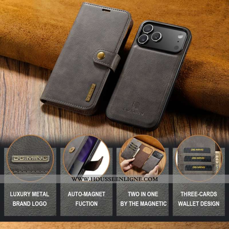 Housse Phone 17 Pro Max Coque Détachable DG.MING