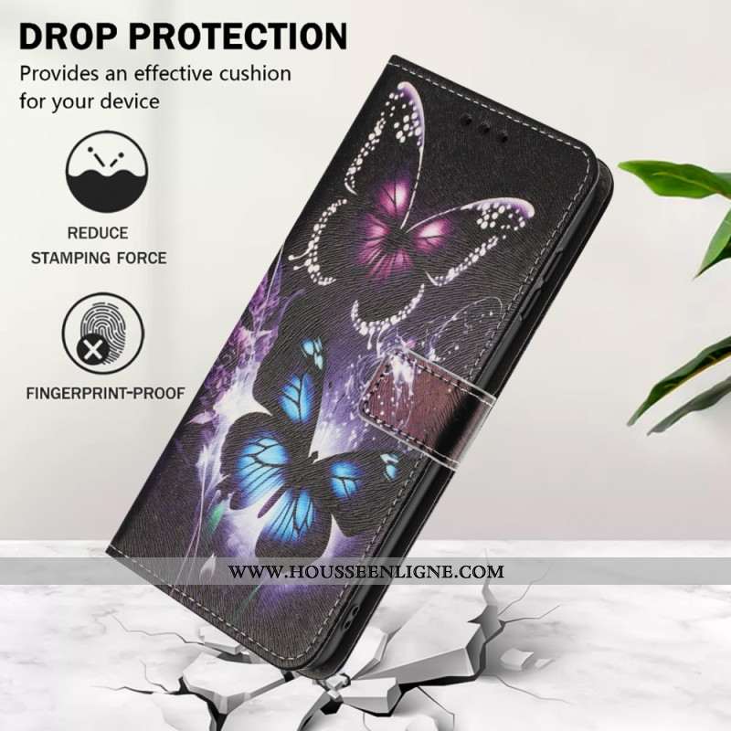 Housse Samsung Galaxy A17 4G / 5G / A26 5G Deux Papillons