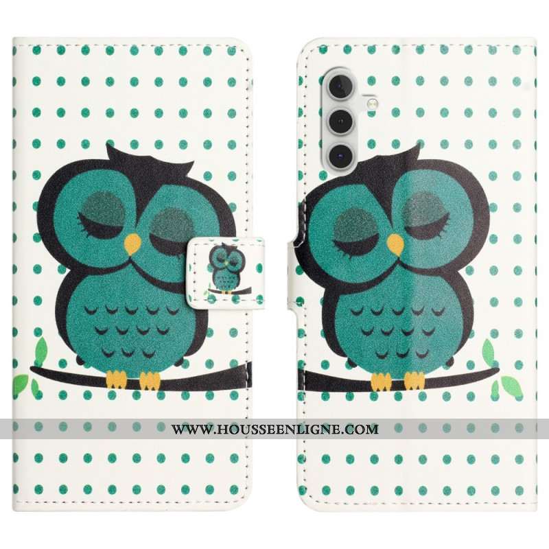 Housse Samsung Galaxy A17 4G / 5G / A26 5G Hibou Endormi