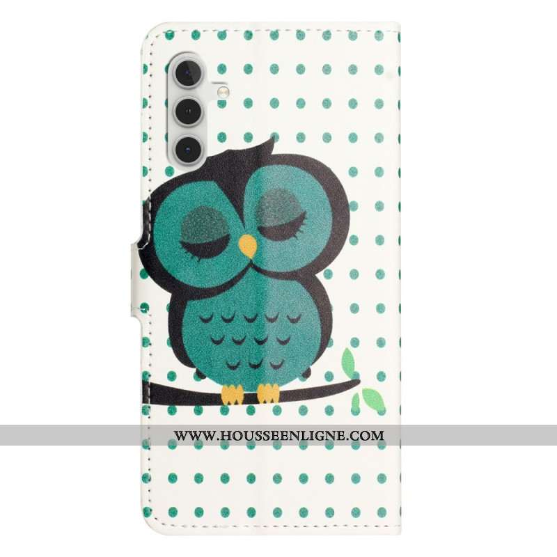 Housse Samsung Galaxy A17 4G / 5G / A26 5G Hibou Endormi