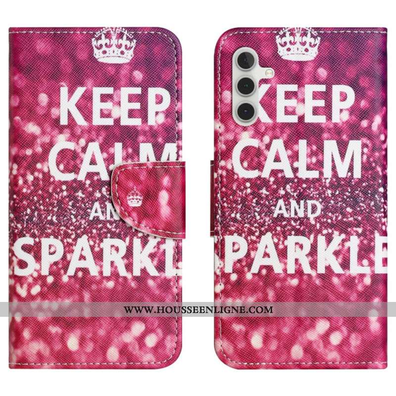 Housse Samsung Galaxy A17 4G / 5G / A26 5G Keep Calm and Sparkle