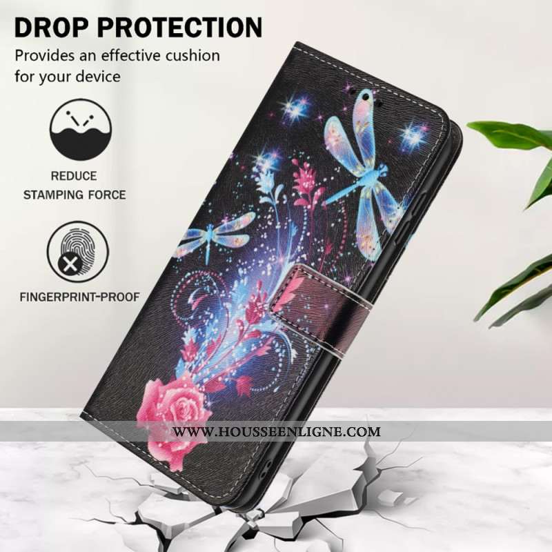 Housse Samsung Galaxy A17 4G / 5G / A26 5G Libellules Colorés