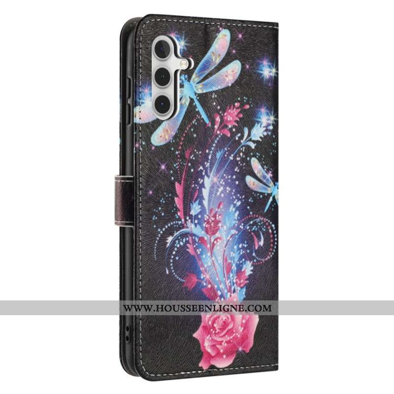 Housse Samsung Galaxy A17 4G / 5G / A26 5G Libellules Colorés