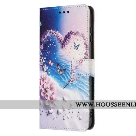 Housse Samsung Galaxy A17 4G / 5G / A26 5G Papillon-Cœur