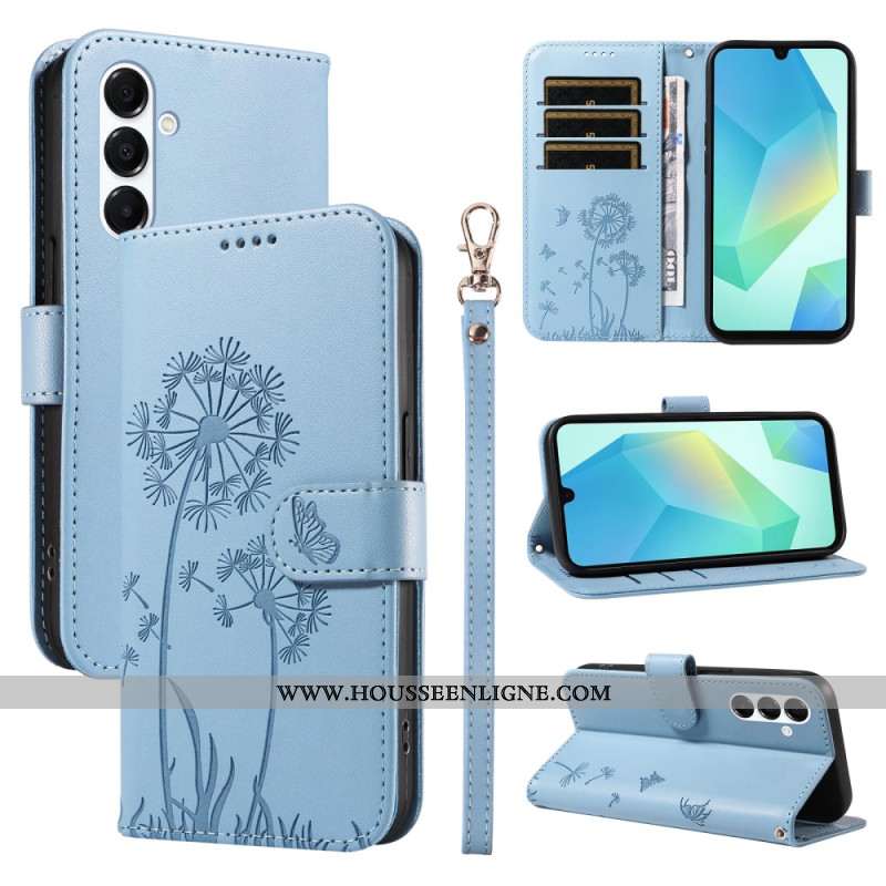 Housse Samsung Galaxy A17 4G / 5G / A26 5G Pissenlits à Lanière