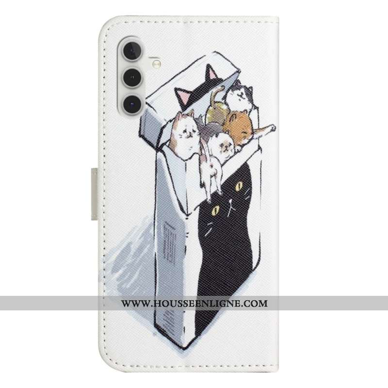 Housse Samsung Galaxy A17 4G / 5G Boîte de Chats
