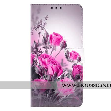 Housse Samsung Galaxy A17 4G / 5G Champs de Fleurs Violettes