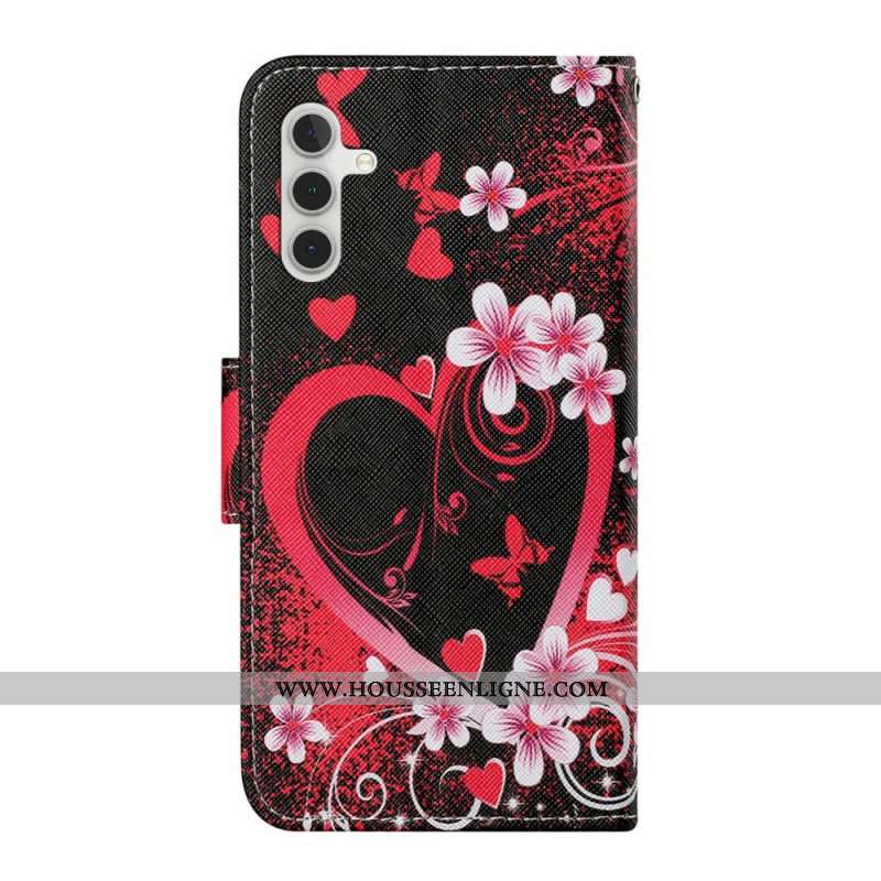 Housse Samsung Galaxy A17 4G / 5G Cœur Rouge