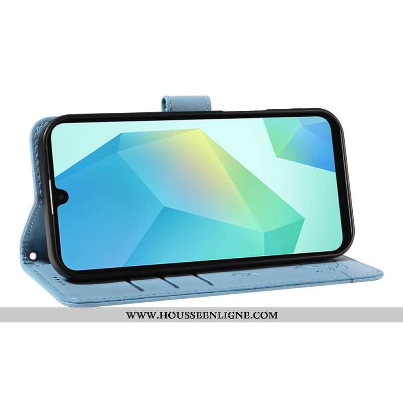 Housse Samsung Galaxy A17 4G / 5G Design Chat à Lanière